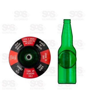 Jogo de Drinks Gire Garrafa Roleta Verdade ou Desafio