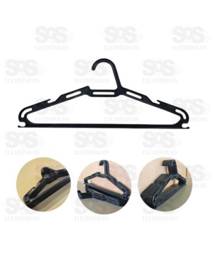 Jogo De Cabides 5 Peças Pretos Ultiliplas 1314