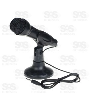 Microfone Condensador de Mesa P2 3.5MM Tomate MT-022