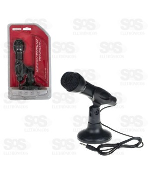 Microfone Condensador de Mesa P2 3.5MM Tomate MT-022