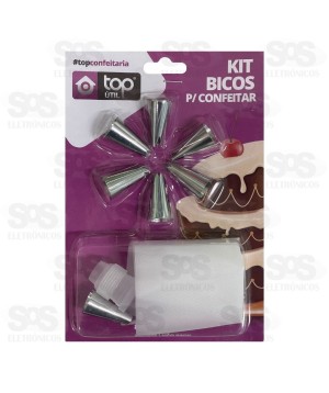 Kit Confeiteiro Com 9 Peças Bico e Aplicador CONF449