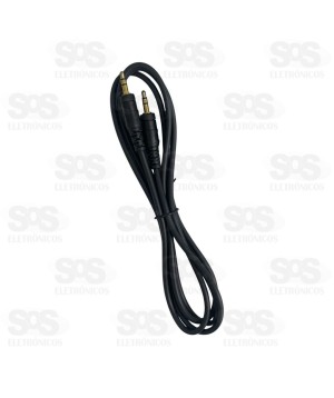 Cabo Auxiliar P2 Para P2 Estéreo 5 Metros Maxmidia MAX-51608-3