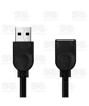 Cabo Extensor USB Macho Para USB Fêmea 1,5 Metros 2955
