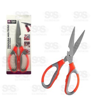 Tesoura Culinária Aço Inox Top Útil TOP0904