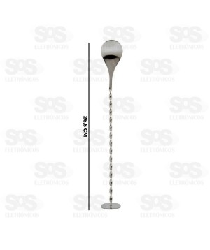 Colher Bailarina Para Suco Aço Inox Top Útil TOP1882