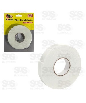 Fita Adesiva Dupla Face Branca 5 Metros FBG 3081