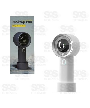 Ventilador Portátil De Mão e Mesa Recarregável Top Útil TOP1774