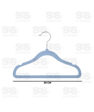 Jogo Cabides Aveludados Infantil 5 Peças Top Útil TOP1821