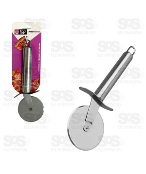 Cortador De Pizza Aço Inox 20cm Top Útil TOP0764