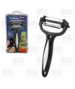 Descascador de Alimentos Inox 3 Em 1 Top Útil TOP1281