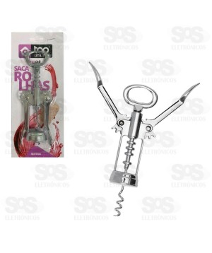 Abridor Saca Rolhas de Aço Inox Top Útil TOP0470
