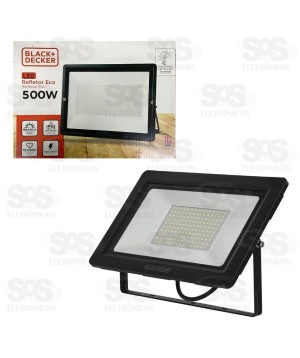 Refletor Eco Quadrado LED Branco 500W Black+Decker BDR1-0500