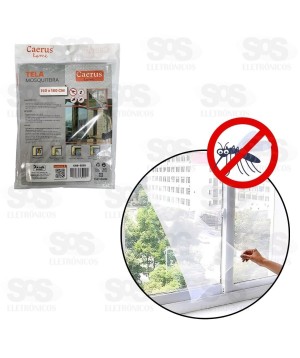 Kit 2 Telas Mosquiteira Para Janelas 150x180cm Caerus CRS-2503
