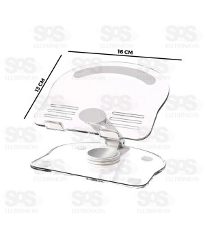 Suporte Multiuso Em Acrílico 360 Graus B-Max BMG-46