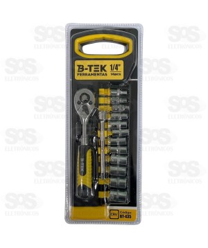Kit Chave de Catraca 1/4 Polegadas 14 Peças BT-435
