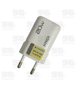 Carregador Rápido PD 20W Kaidi KD-661