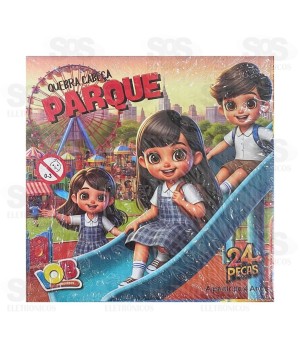 Quebra-Cabeça Parque 24 Peças de Madeira IOB 08