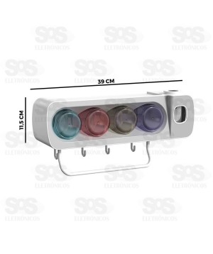 Suporte Escova de Dente Com Dispenser RA-920
