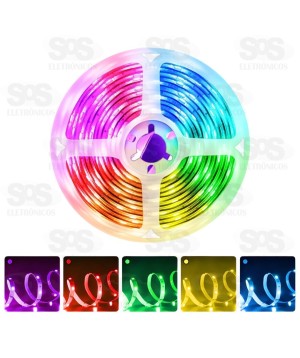 Fita de LED Colorida Com Controle Por Voz 5 Metros Altomex AL-5052