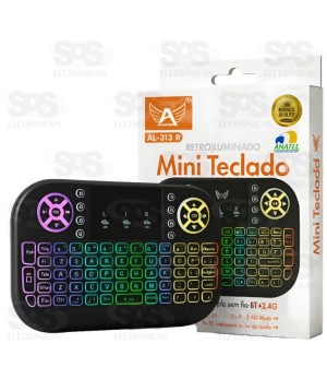 Mini Teclado E Mouse Sem fio Touchpad Altomex AL-313R