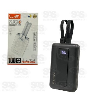 Carga Extra 10.000mAh 2 Interfaces Eletromex EL-2929