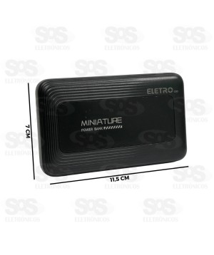 Carga Extra 10.000mAh 3 Interfaces Eletromex EL-2941