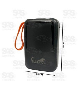 Carga Extra 10.000mAh 4 Interfaces Com Lanterna Eletromex EL-2910