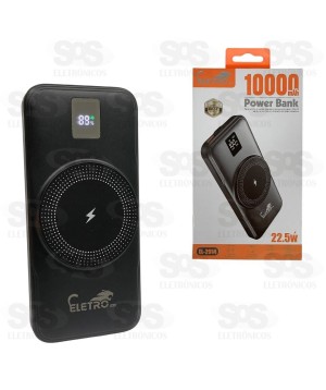 Carga Extra 10.000mAh Por Indução Eletromex EL-2914