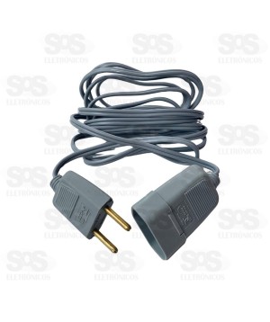 Extensão Macho-Fêmea 2 Pinos 5 Metros Luster 2187