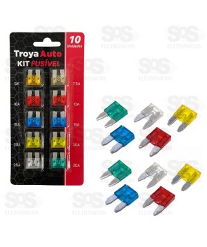 Kit Fusível Automotivo Com 10 Unidades TRY-0032