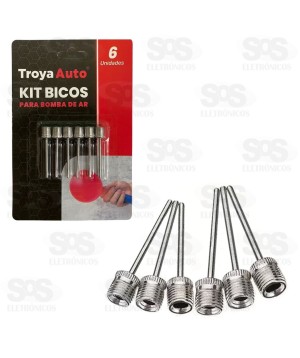Kit Bicos Para Bola 6 Peças TroyaTools TRY-0044
