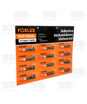Cola Instantâneo Universal 2 Gramas Cartela com 12 Unidades Floxlux 96.10