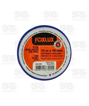 Fita Isolante 10 Metros Azul 10 Unidades Foxlux 10.08