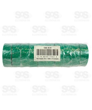 Fita Isolante 10 Metros Verde 10 Unidades Foxlux 10.14