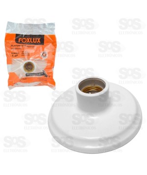 Plafon de Plástico Branco Com Bocal de Porcelana 4A/250V 40.14