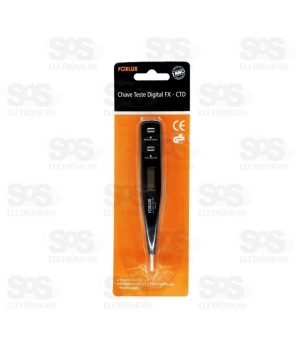 Chave Teste Voltagem E Corrente Digital Foxlux 03.07