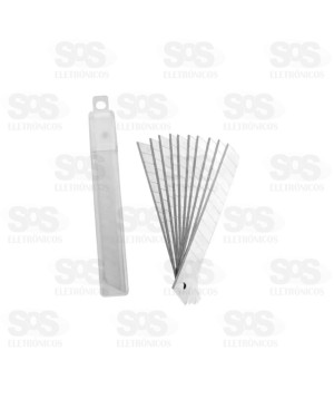 Lâminas Para Estilete 9mm Com 10 Unidades Famastil F29.04