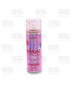 Pinta Cabelo Com Glitter Spray Pink 150ml Popper
