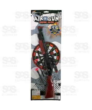Arma Lança Dardos Airgun Com Alvo Toy King TK-AB5062