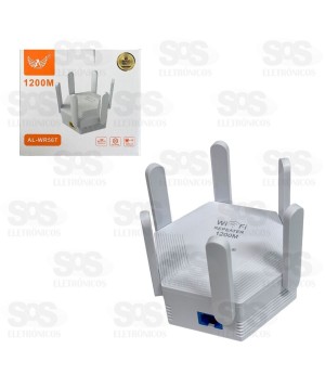 Repetidor de Sinal Wi-Fi 6 Antenas 2.4GHz Altomex AL-WR56T