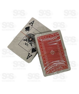 Baralho Com 2 Maços 54 Cartas Plástico AL-725