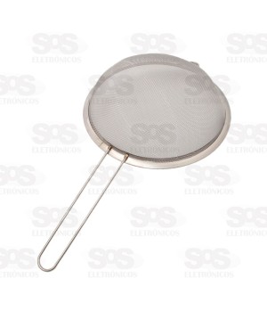 Peneira Grande De Aço Inox 20CM Top Útil TOP0877