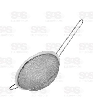 Peneira Grande De Aço Inox 20CM Top Útil TOP0877