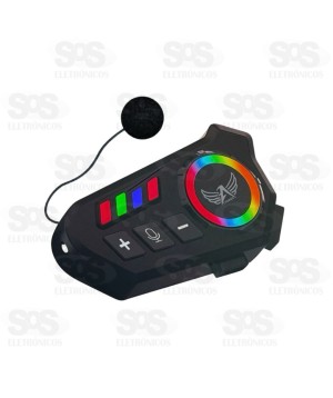 Intercomunicador Fone e Microfone Sem Fio Para Capacete Altomex B08