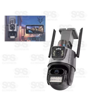 Câmera Dupla De Segurança Inteligente Com Wifi P11