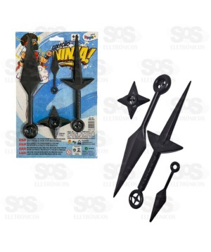 Coleção Ninja Arsenal 4 Peças Mini Toys 6472