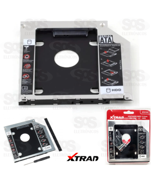 Adaptador SSD Para HDD Caddy Gaveta Universal 12.7mm XTrad - XT2153