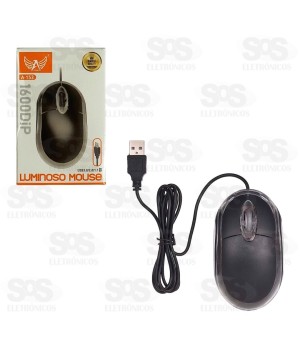 Mouse Óptico 1600 DPI Com Fio USB 3.0 Altomex A-153