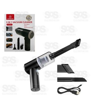 Mini Aspirador De Pó Recarregável Kapbom KA-3620