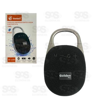 Caixa De Som 5W Resistente À Água Golden Pro GP-43BR